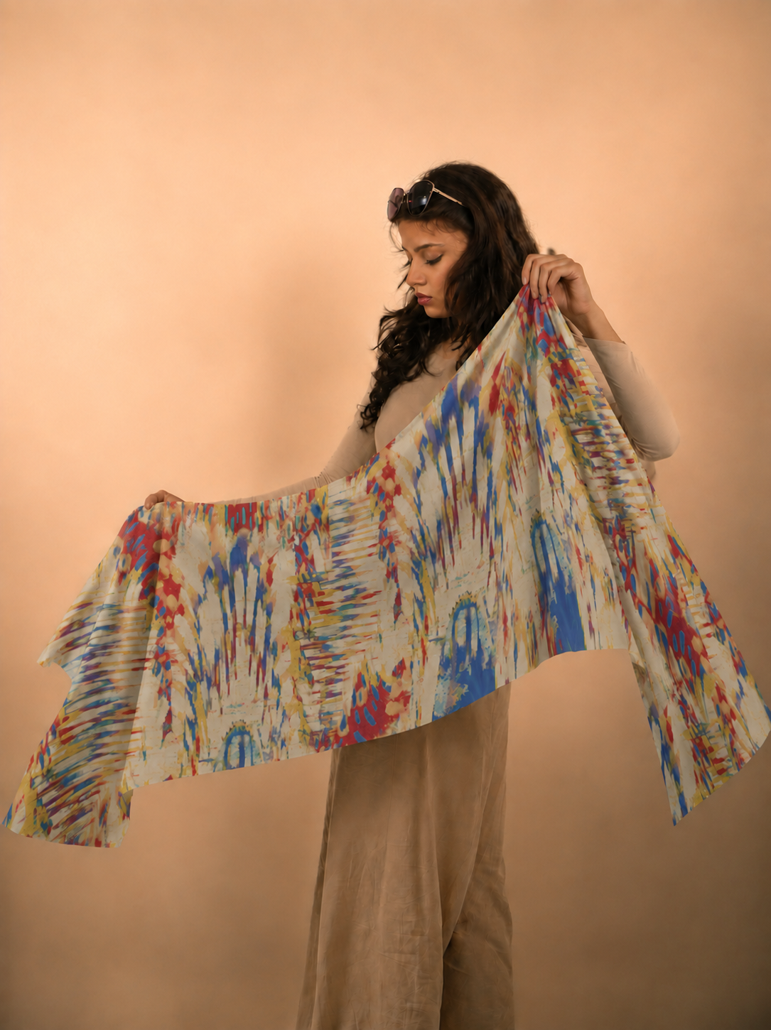 Freedom in Motion, Cotton/Modal Stole- 28x80 Inches