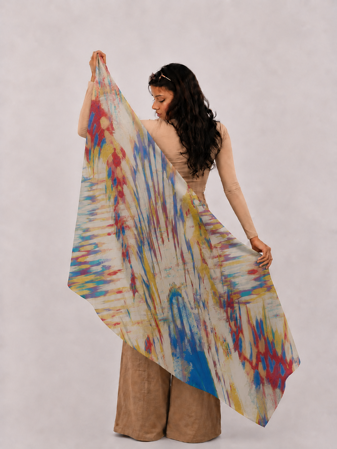 Freedom in Motion, Cotton/Modal Stole- 28x80 Inches