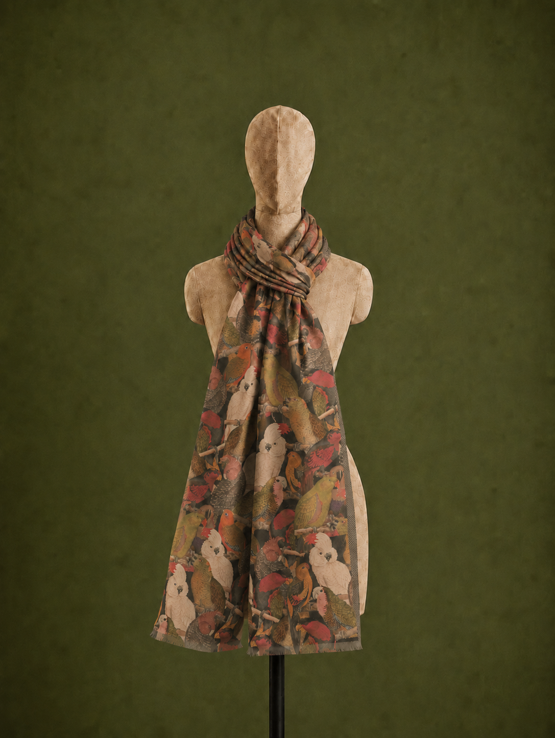 Wings Unbound, Cotton/Modal Stole- 28x80 Inches